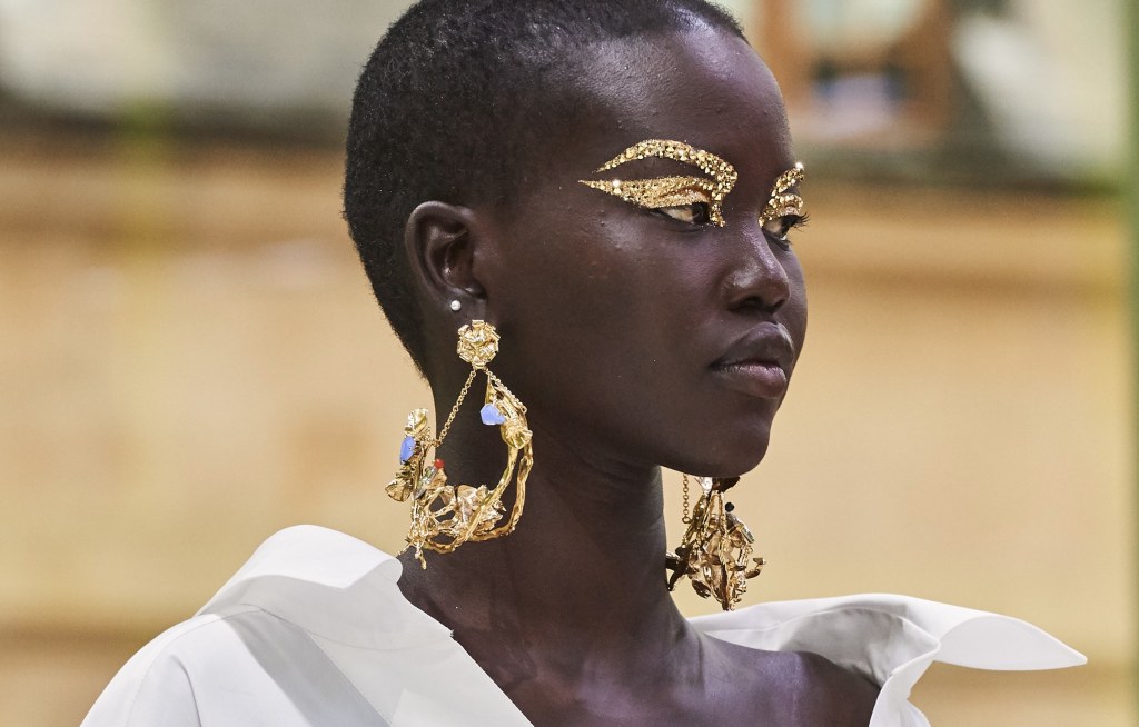 How Pat McGrath Brought A Timeless Gold Delicacy To The Valentino Runway